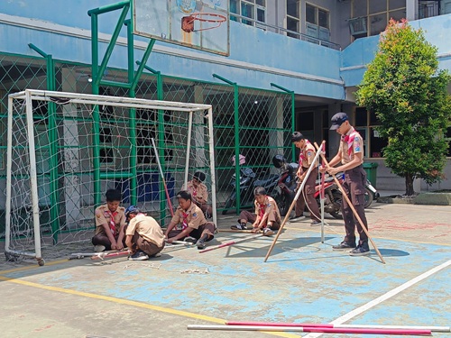 Antusias Pramuka SMP Sejahtera 2 Cileungsi Ikuti LT I Tahun 2026