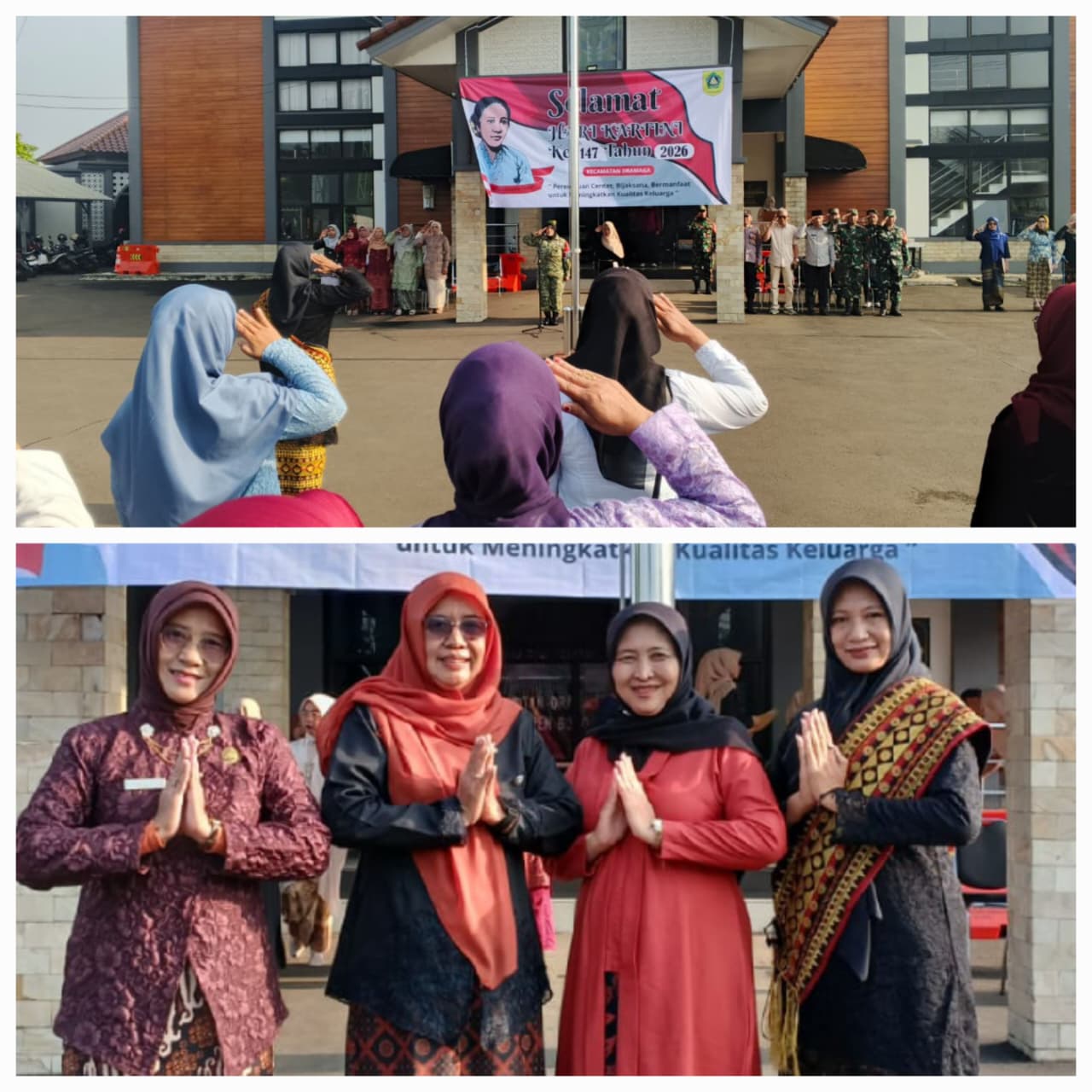 Tampil Memukau, Perwakilan Kwarran Dramaga Jadi Komandan Upacara Hari Kartini di Kecamatan