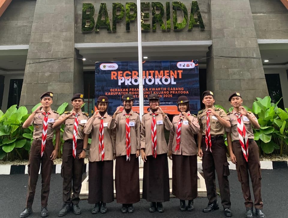 Langkah Prestasi: Pramuka Citeureup Ikuti Seleksi Unit Protokol