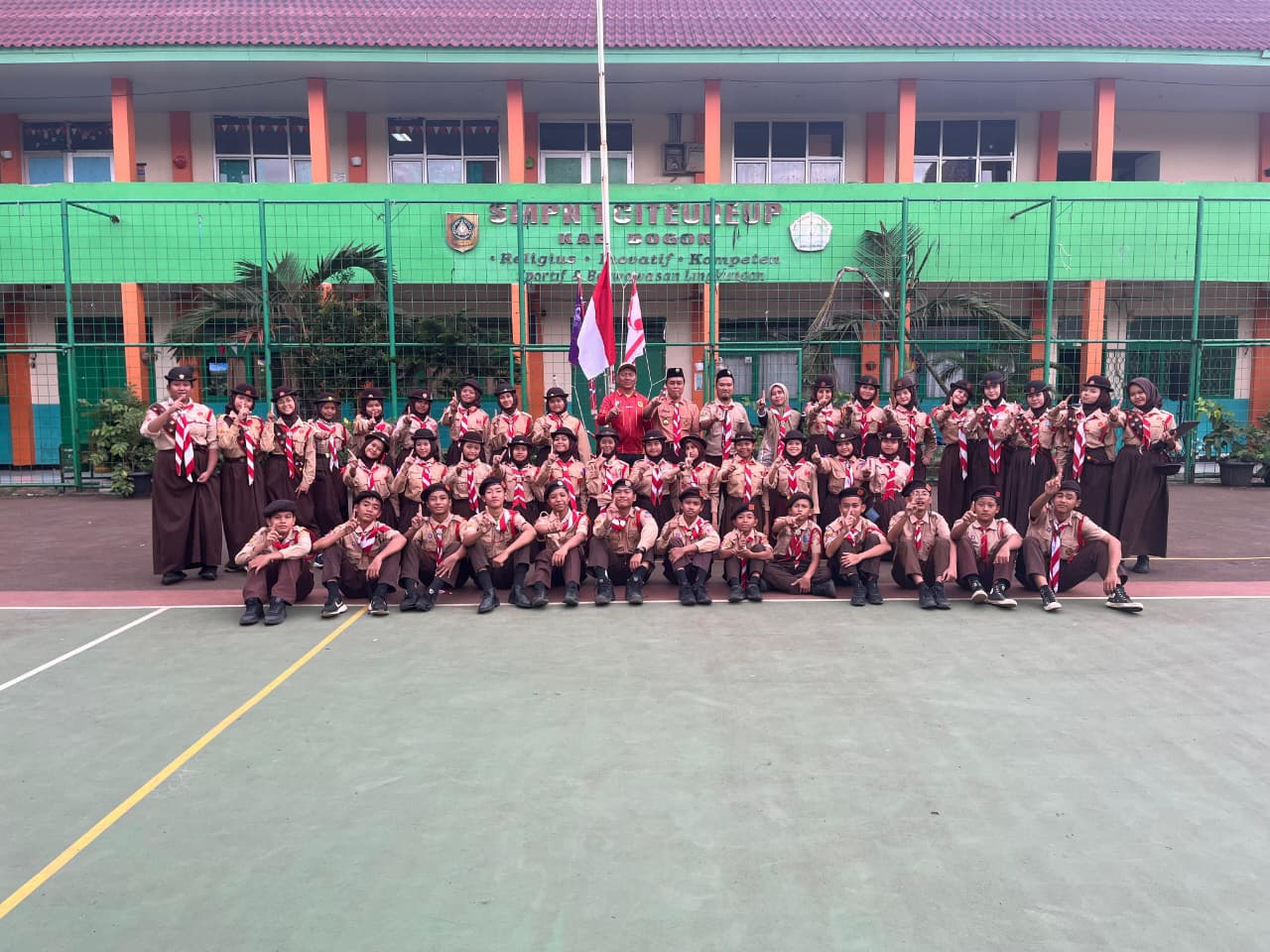 UPGRADE SKILL UPGRADE LEVEL : PENGGALANG SMPN 01 CITEUREUP NAIK TINGKAT KE RAMU, RAKIT DAN TERAP