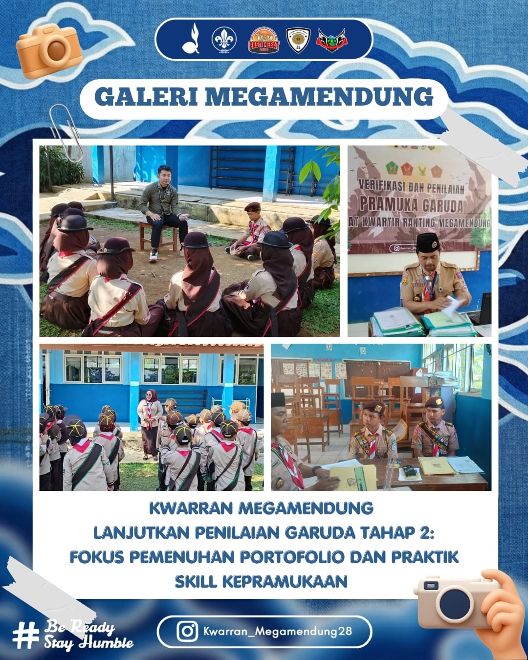 Kwarran Megamendung Lanjutkan Penilaian Garuda Tahap 2: Fokus Pemenuhan Portofolio dan Praktik Skill Kepramukaan