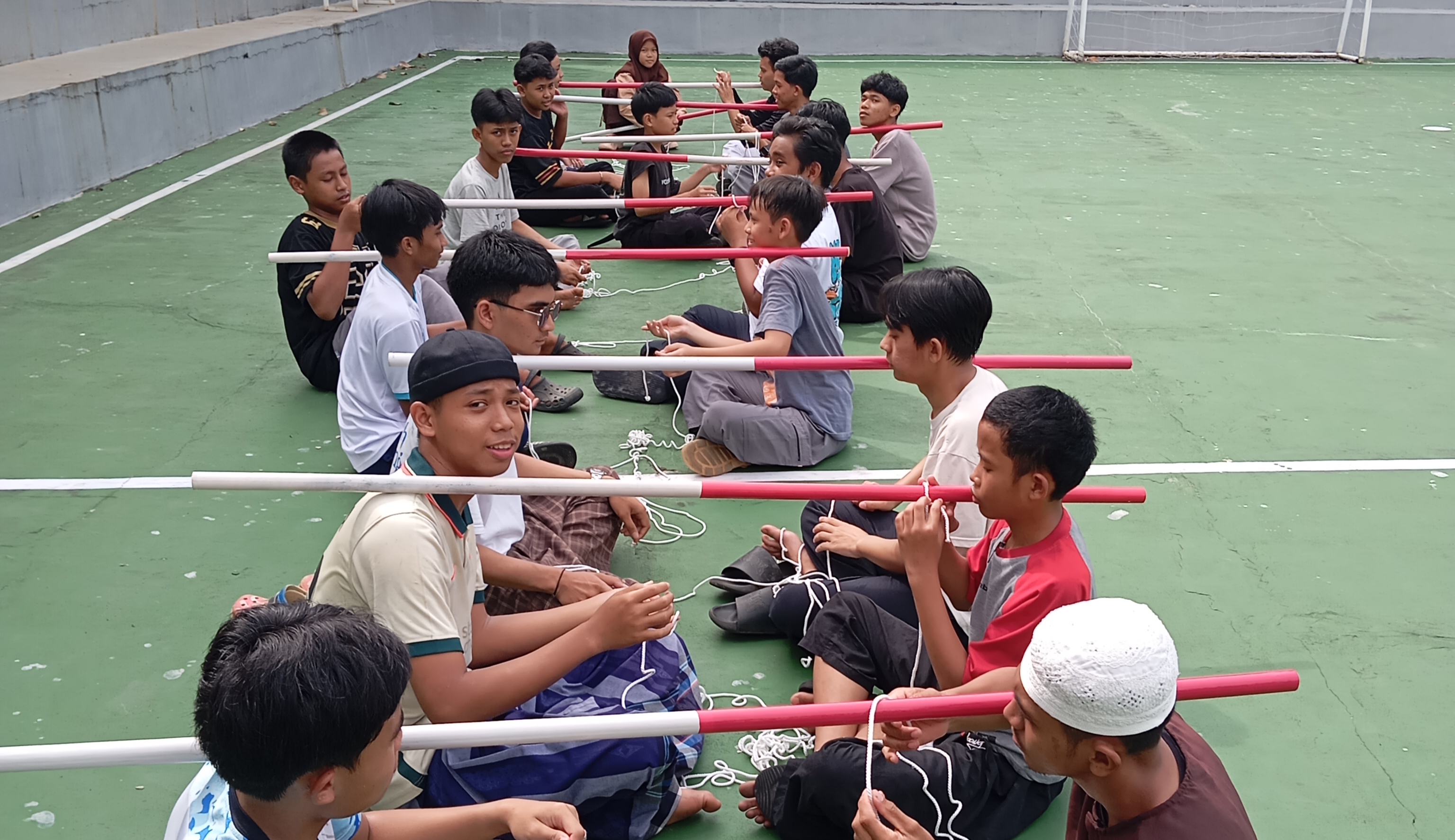 Asah Kreativitas dan Ketangkasan, Siswa PKBM Anak Panah Ikuti Ekstrakurikuler Pramuka Materi Tali Temali