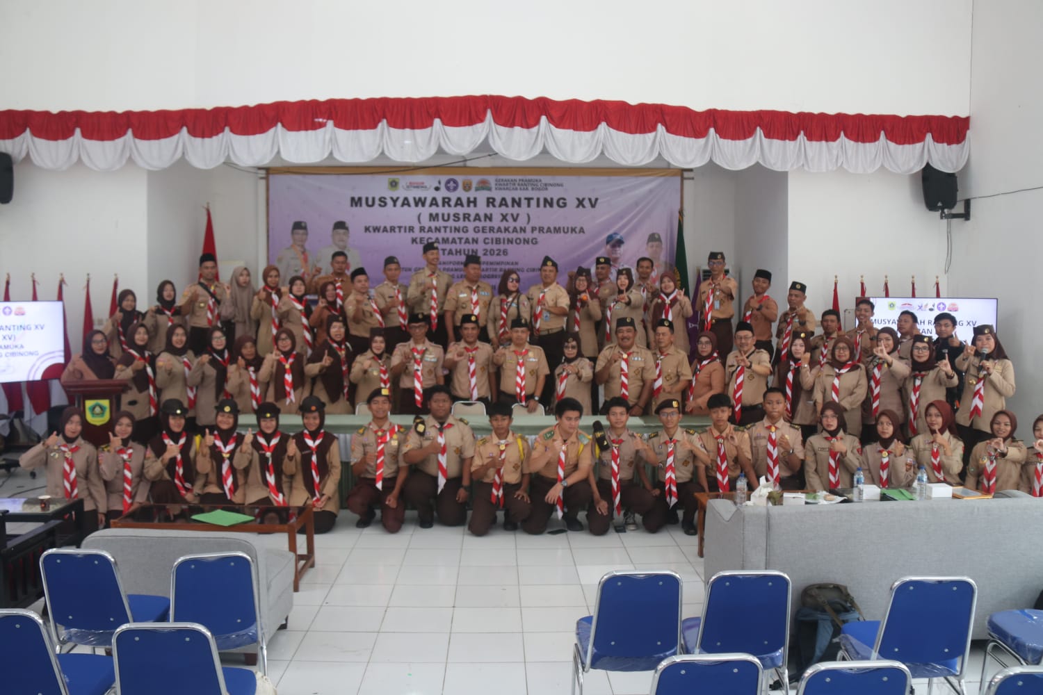 Musran XV Kwarran Cibinong 2026 Sukses Digelar, Kak Ronald Terpilih Aklamasi Pimpin Pramuka Cibinong