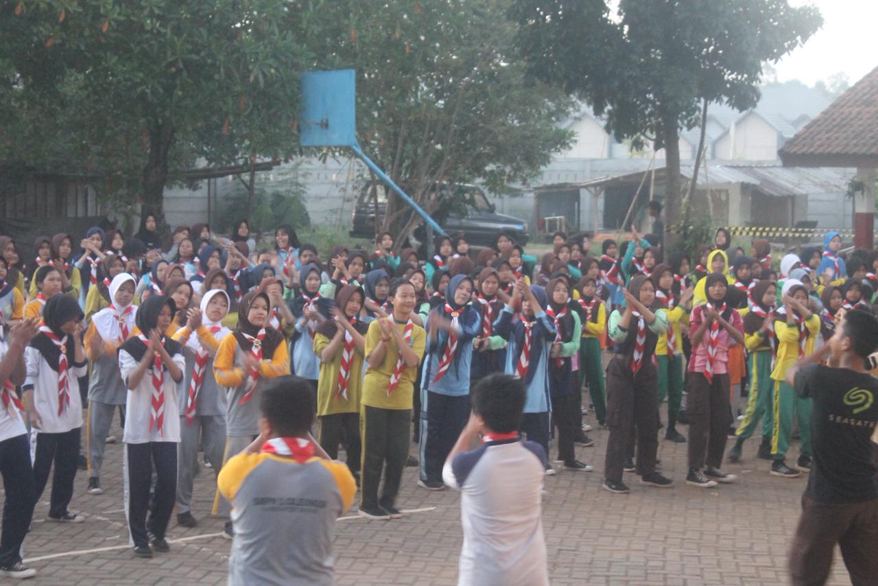 Senam Pagi Meriahkan Kegiatan LT II Kwartir Ranting Cileungsi Tahun 2026