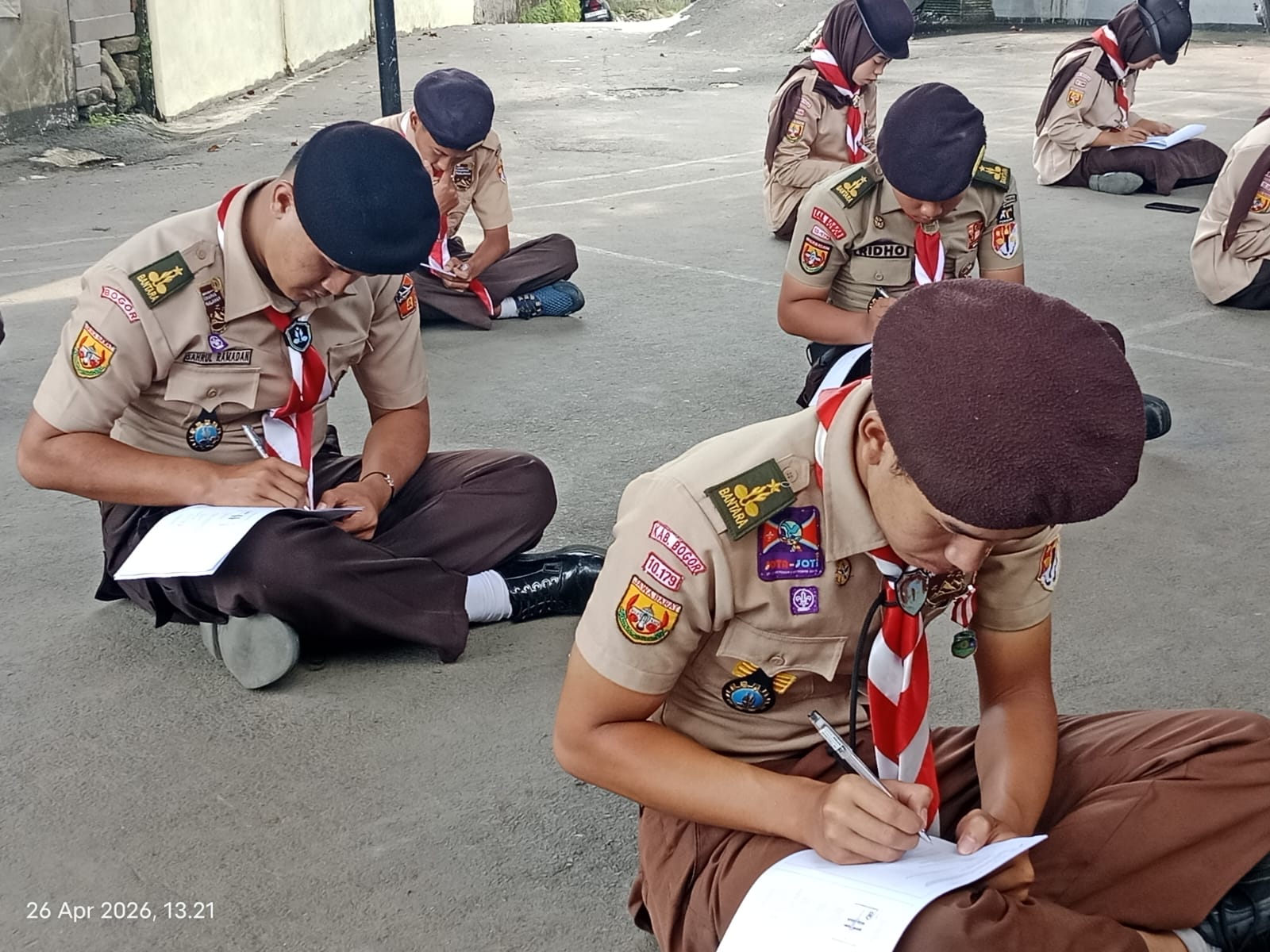 Meningkatkan Kompetensi Pengetahuan Kepramukaan, Pramuka SMK PGRI Pamijahan Gelar Tes Kemampuan Pramuka Calon Pramuka Bantara dan Lakasana