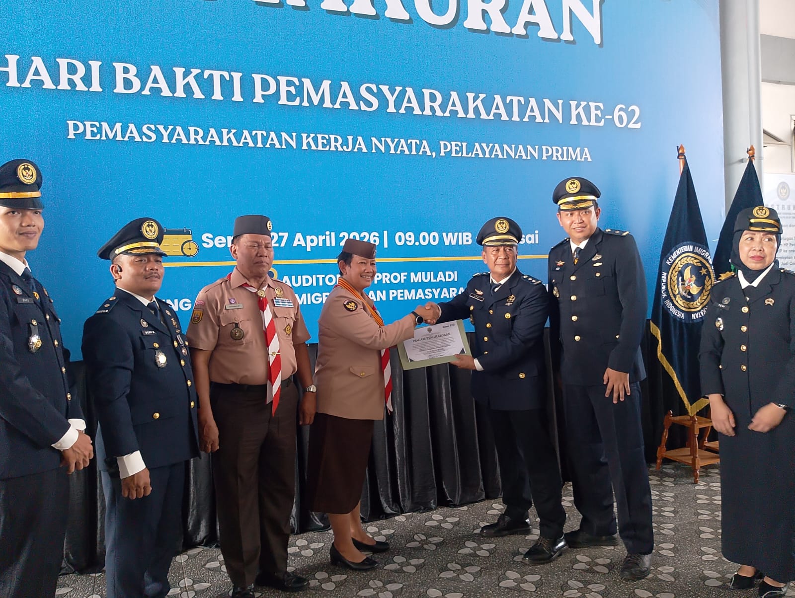 Kwarcab Kabupaten Bogor Terima Penghargaan dari Lapas Pondok Rajeg pada Hari Bakti Pemasyarakatan ke-62