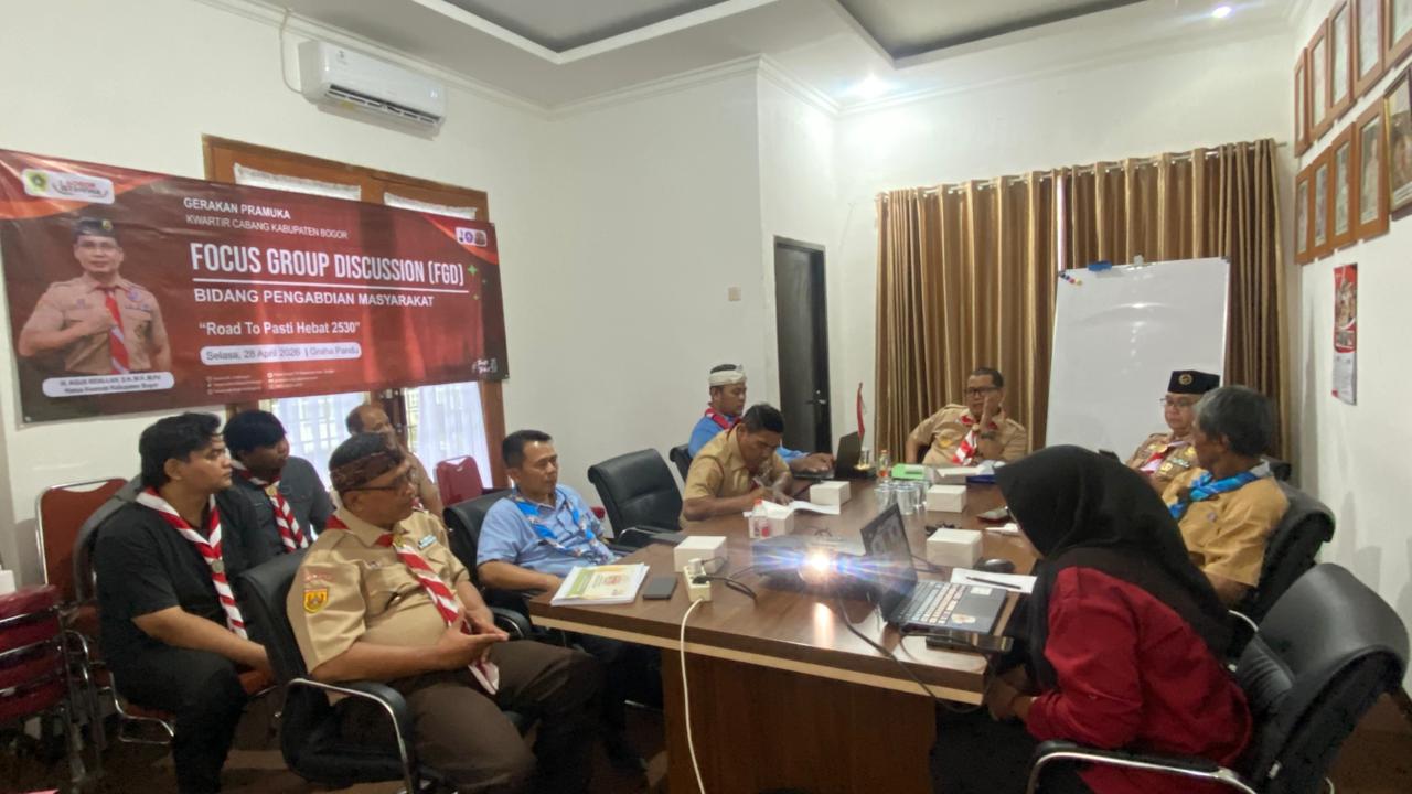 FGD Abdimas dan Lingkungan Hidup Kwarcab Bogor Rumuskan Arah Strategis Program 2026–2027