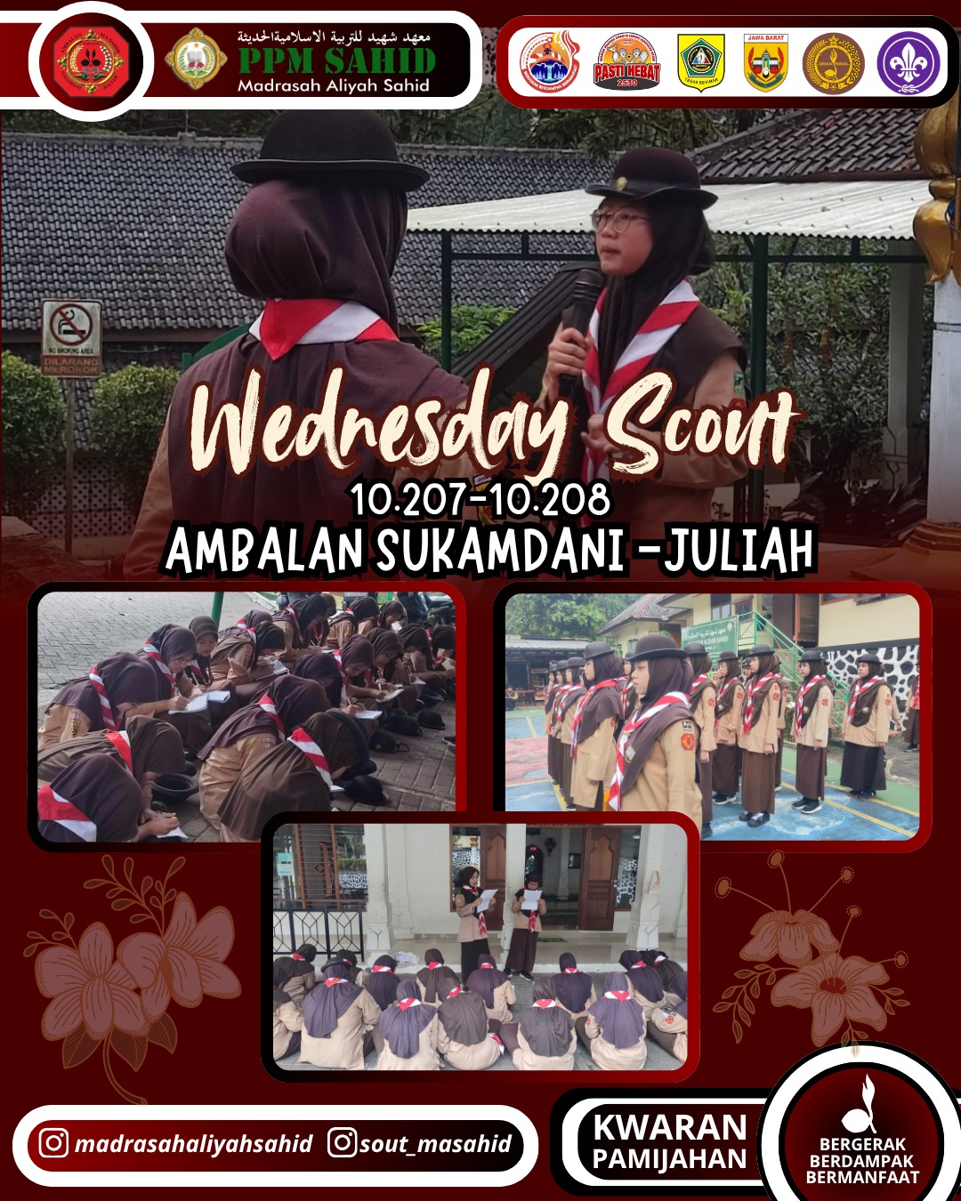 🚩 Asah Keterampilan Komunikasi! Pramuka MA Sahid Gelar Latihan Semaphore ⚜️🔥