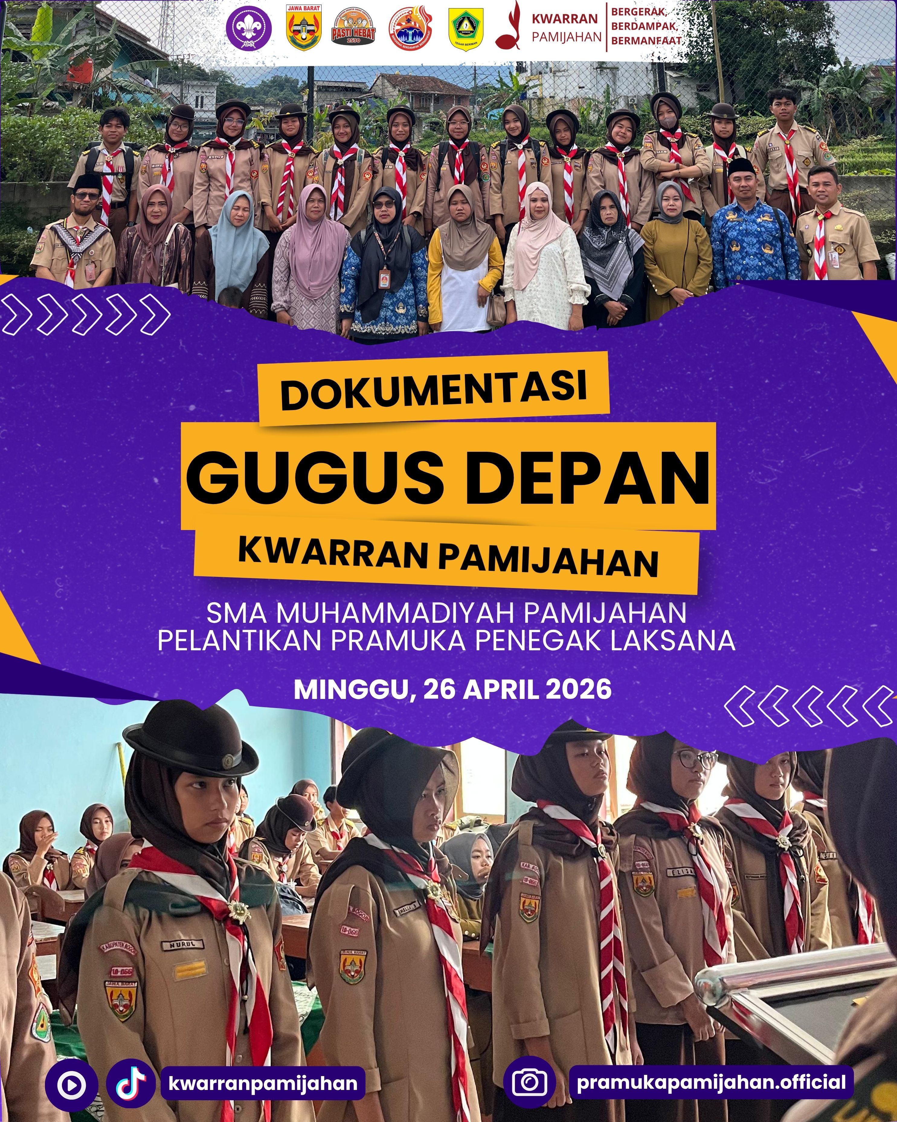 ⚜️ Resmi Dilantik! Pramuka SMA Muhammadiyah Pamijahan Cetak Penegak Laksana Berkarakter 🔥