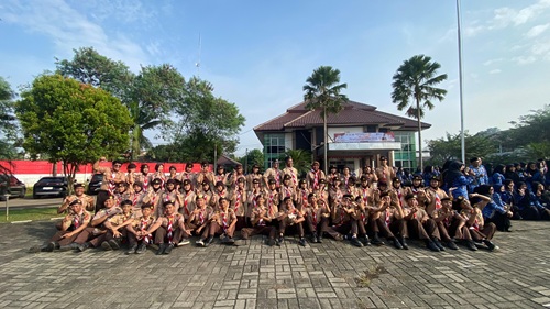 Pramuka Cileungsi Antusias Ikuti Upacara Hardiknas Tahun 2026