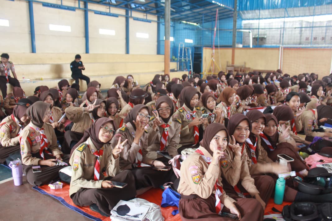Sanggar Bakti SMP Islam Citra Nuansa Ikut Edukasi Seminar Anti Narkoba Kwartir Ranting Cileungsi