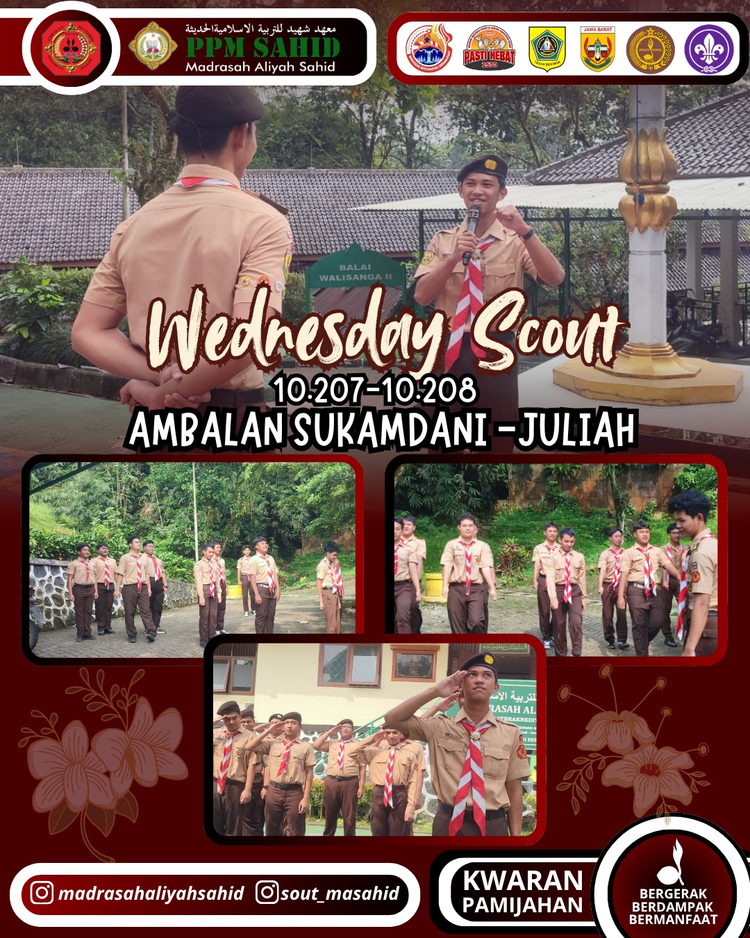 ⚜️ Semangat Berkarya dan Berlatih! Pramuka MA Sahid Gelar Latihan Rutin Mingguan 🔥