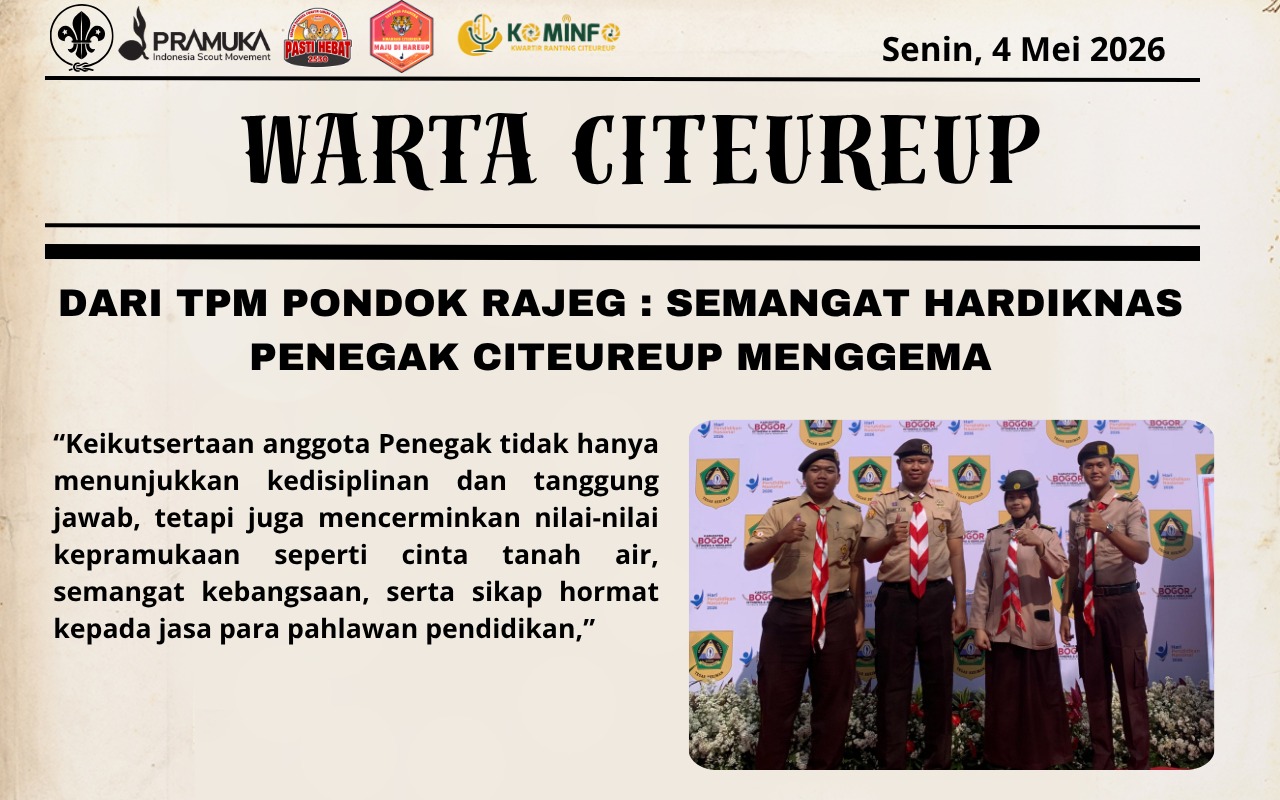 DARI TPM PONDOK RAJEG : SEMANGAT HARDIKNAS PENEGAK CITEUREUP MENGGEMA