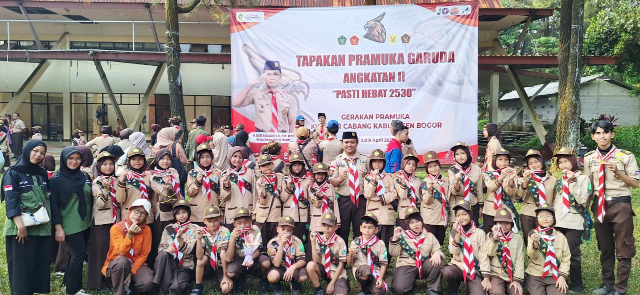 Kwaran Bojonggede Sukses Cetak 77 Pramuka Siaga Garuda pada Kegiatan INAGRUSI di Buper Cimandala