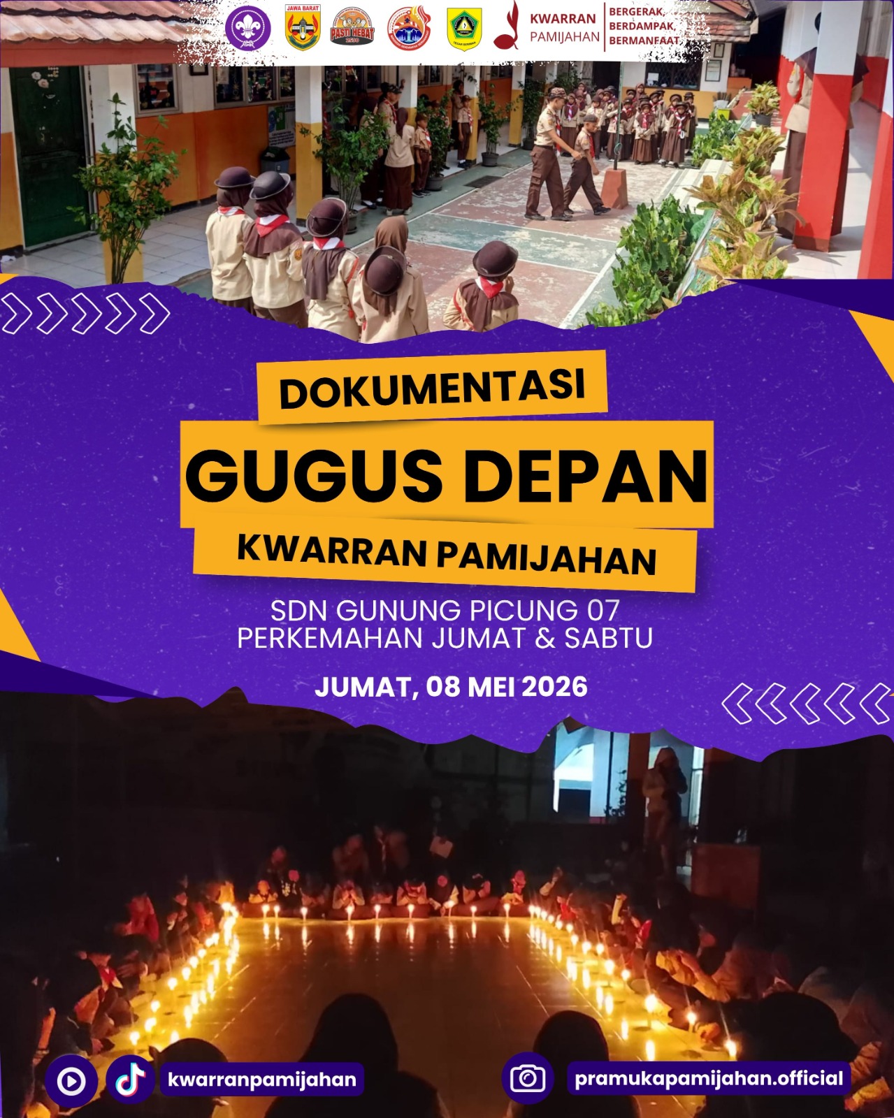⛺⚜️ Latih Kemandirian dan Kebersamaan! Pramuka SDN Gunung Picung 07 Gelar PERJUSA 🔥