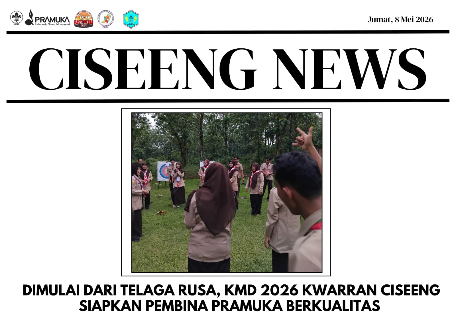 Dimulai dari Telaga Rusa, KMD 2026 Kwarran Ciseeng Siapkan Pembina Pramuka Berkualitas