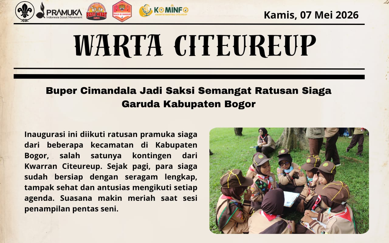 Buper Cimandala Jadi Saksi Semangat Ratusan Siaga Garuda Kabupaten Bogor