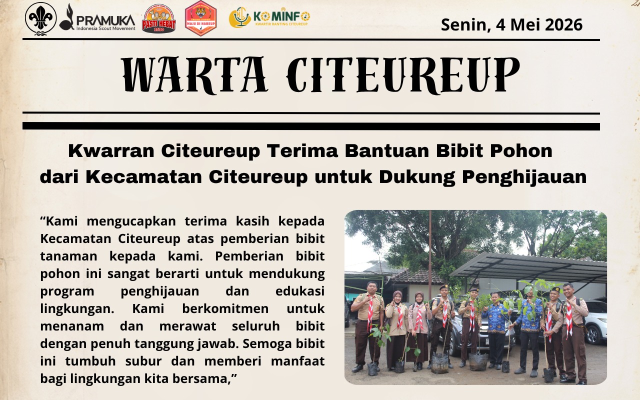 Kwarran Citeureup Terima Bantuan Bibit Pohon dari Kecamatan Citeureup untuk Dukung Penghijauan