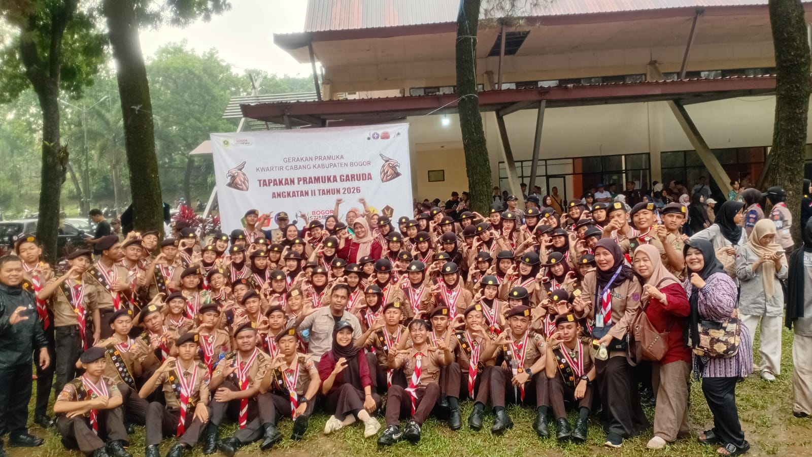 Ciampea "Panen" Garuda: 66 Pramuka Penegak Resmi Dilantik Menjadi Pramuka Garuda Kabupaten Bogor