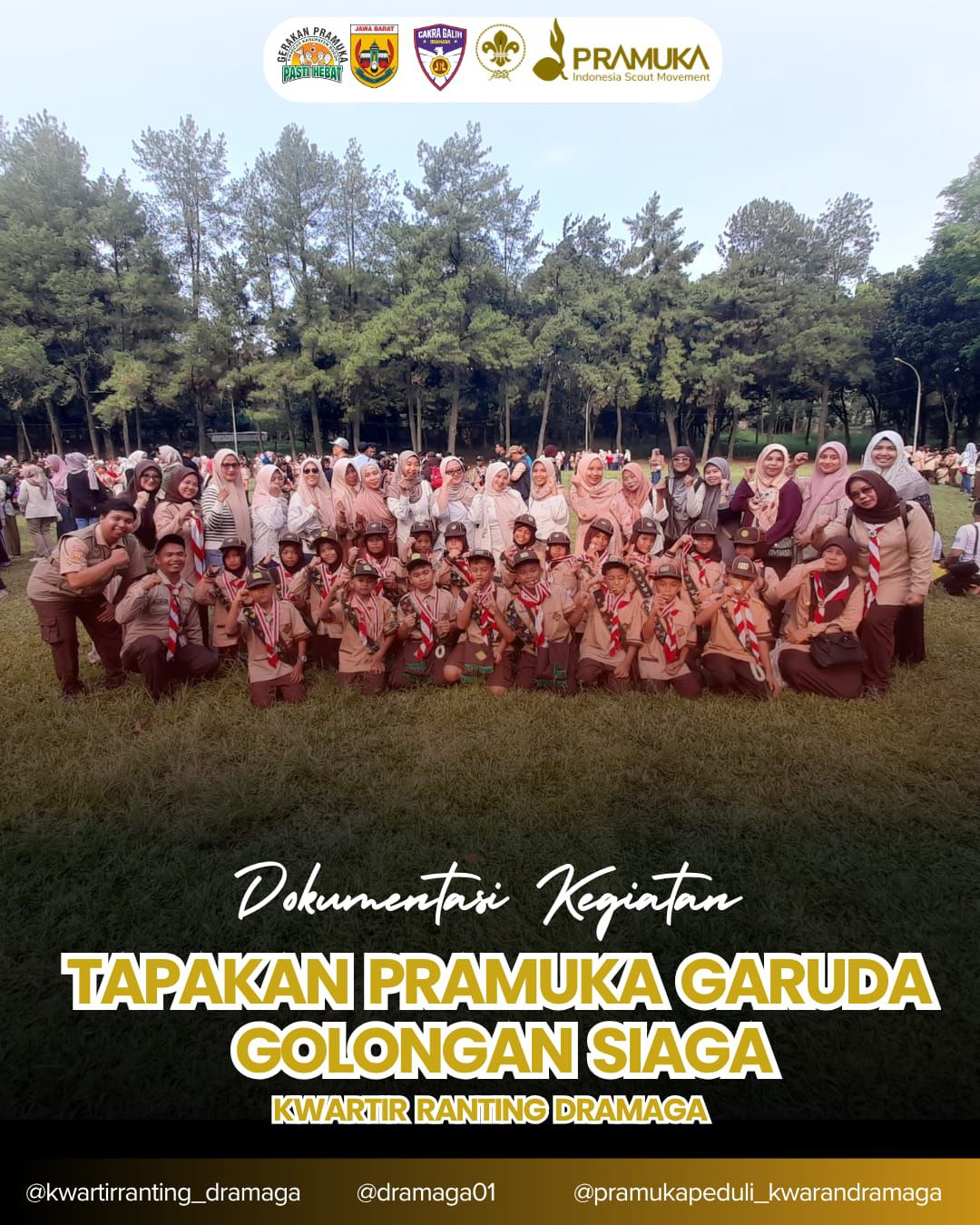 Langkah Pasti Pramuka Dramaga di Tapakan Garuda Siaga di Cimandala