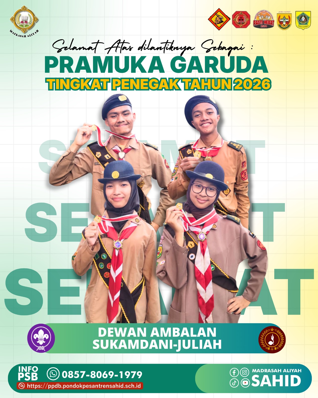 🦅⚜️ Selamat dan Bangga! Pramuka MA Sahid Resmi Dilantik Menjadi Pramuka Garuda Penegak 🔥