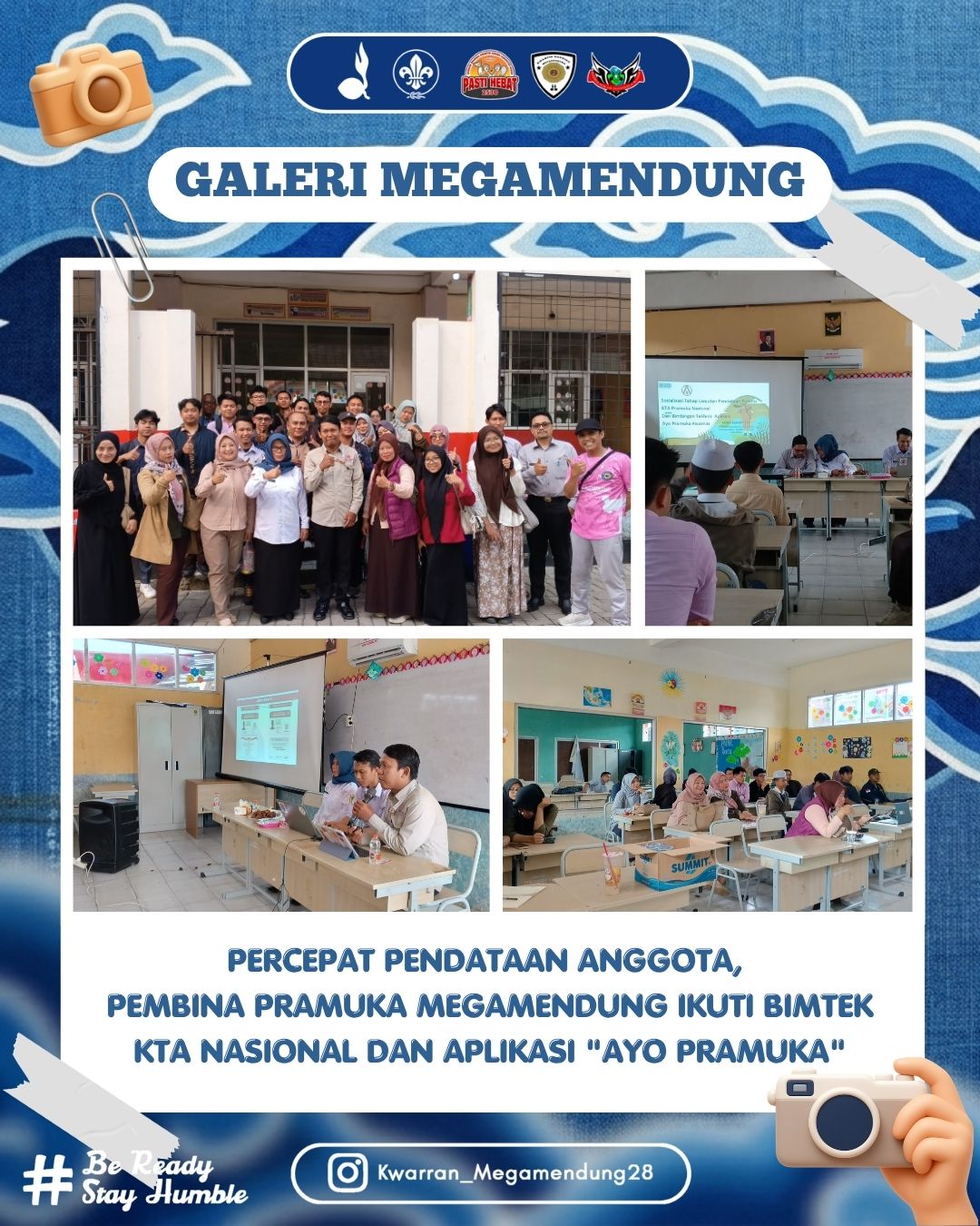 Percepat Pendataan Anggota,  Pembina Pramuka Megamendung Ikuti Bimtek KTA Nasional dan Aplikasi "Ayo Pramuka"