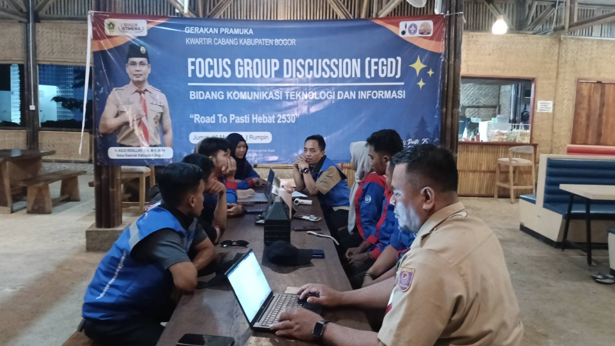 Hybrid dari Rumpin hingga New York! FGD KOMTI Kwarcab Bogor Bahas Transformasi Digital dan Program Strategis 2027