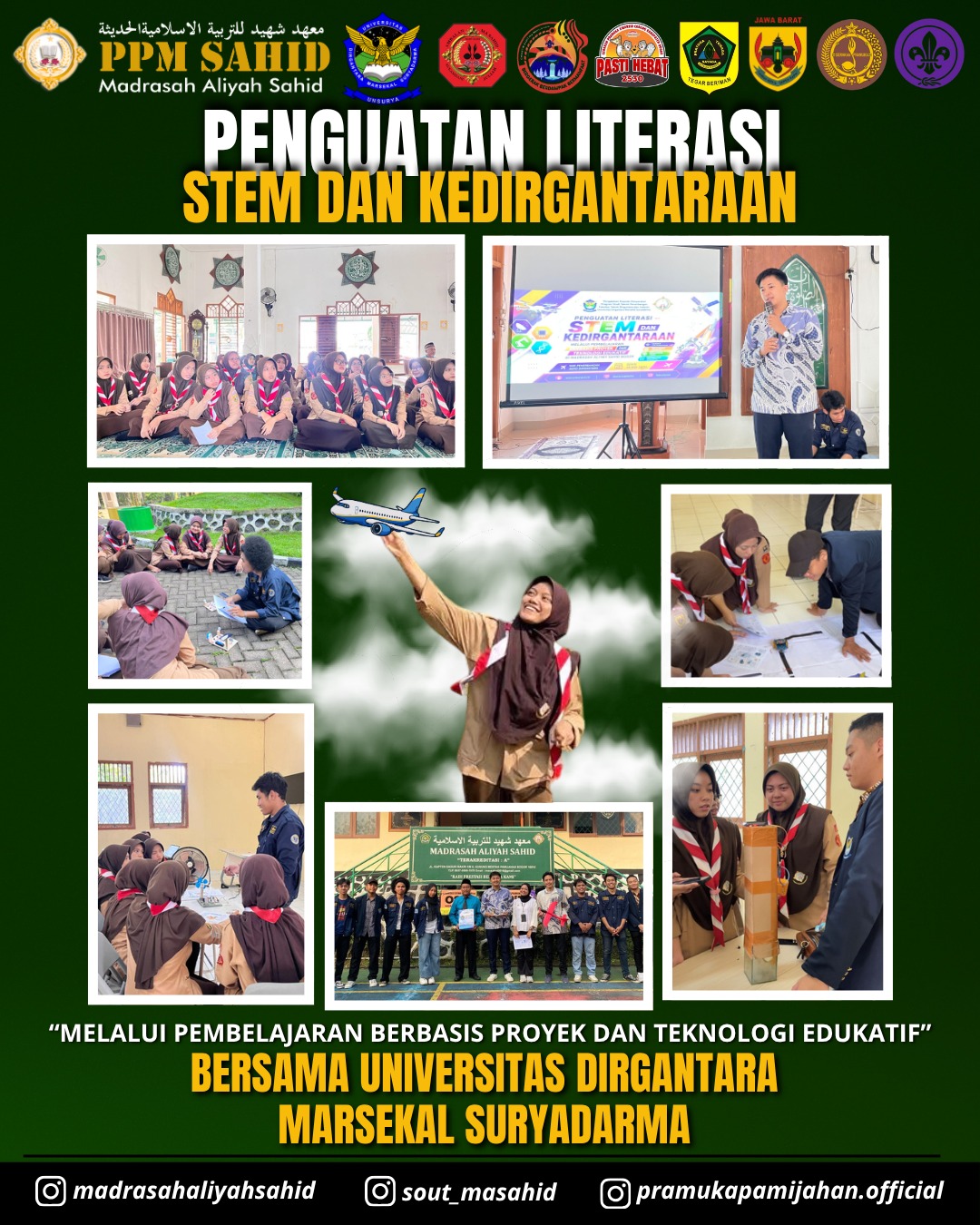 🚀⚜️ Tingkatkan Wawasan Teknologi dan Kedirgantaraan! Pramuka MA Sahid Gelar Latihan STEM 🔥