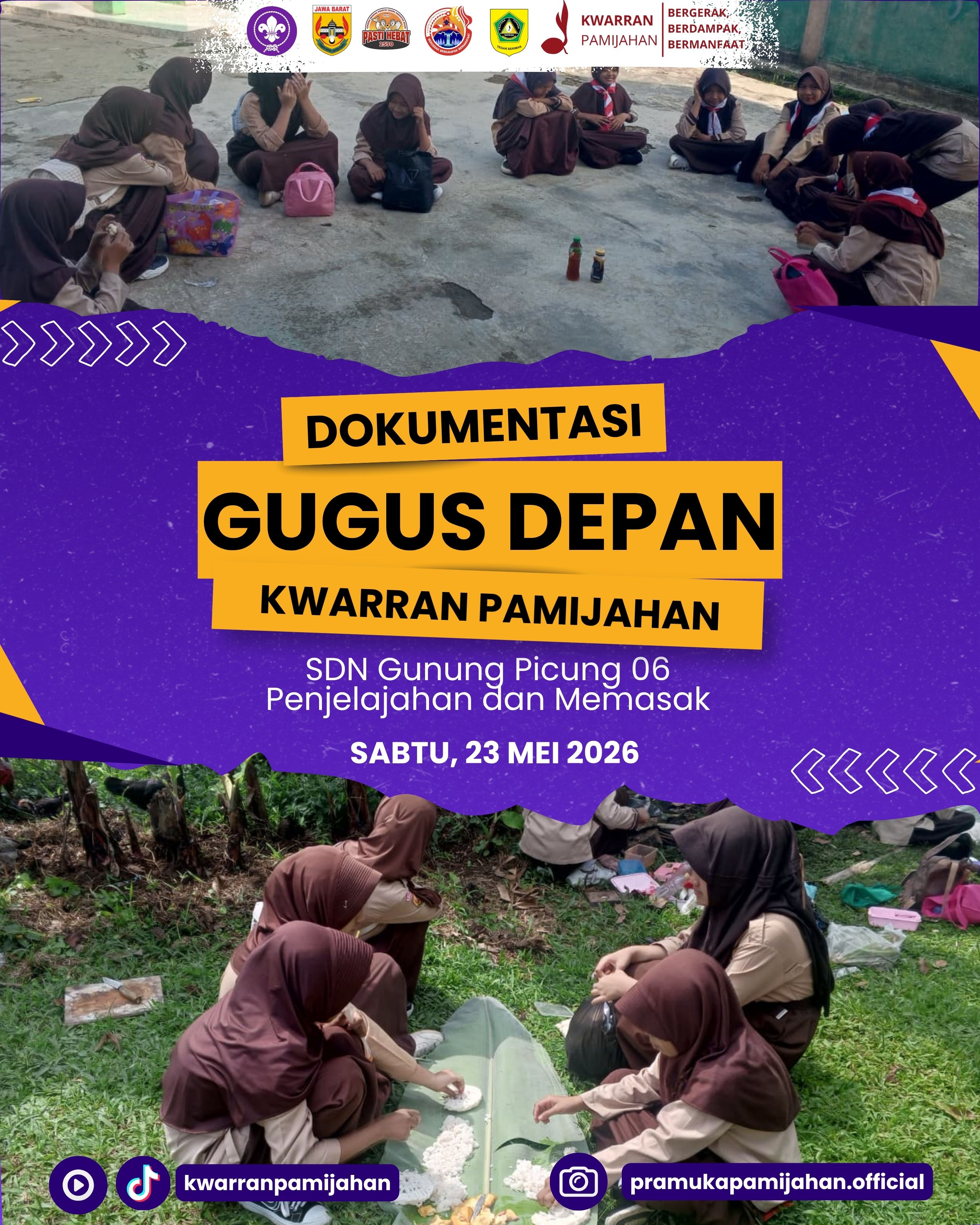 🌿⚜️ Seru dan Penuh Kebersamaan! Pramuka SDN Gunung Picung 06 Gelar Penjelajahan dan Memasak 🔥