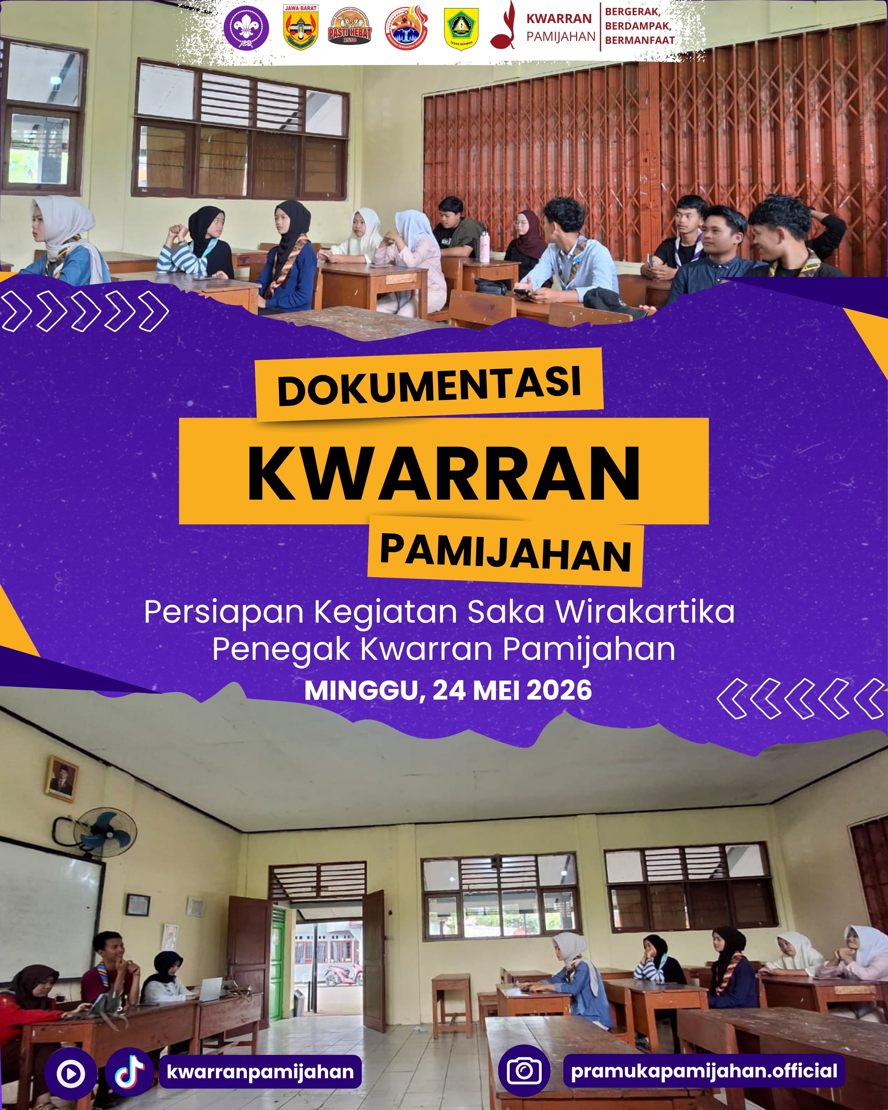 ⚜️ Matangkan Persiapan SAKA Wira Kartika, DKR Kwarran Pamijahan Gelar Pertemuan Bersama Pradana Se-Pamijahan 🔥