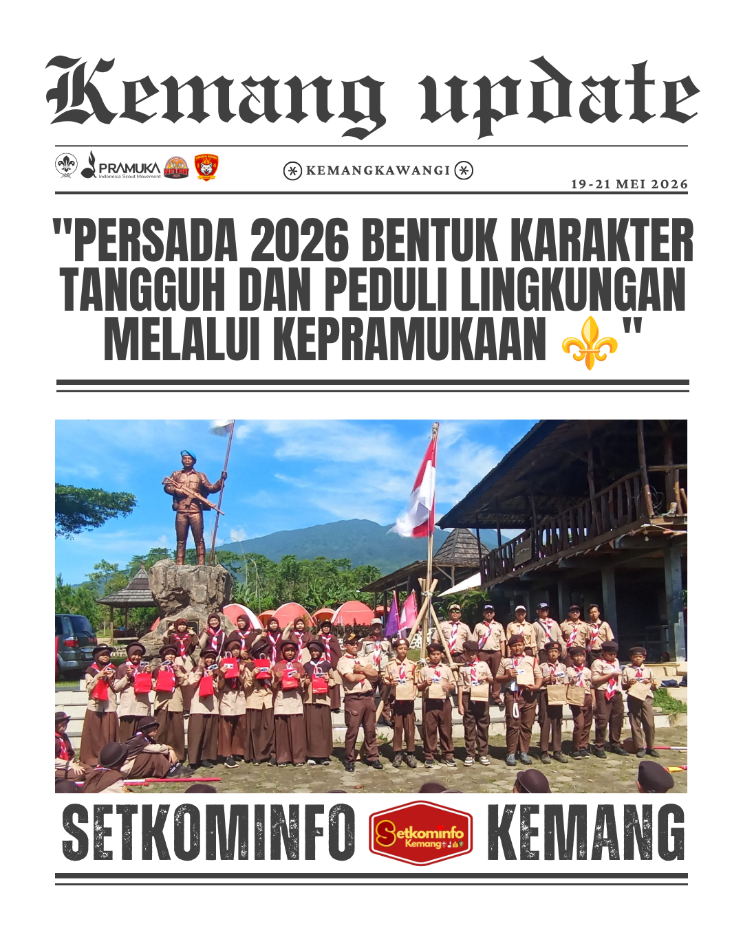 Persada 2026 Bentuk Karakter Tangguh Dan Peduli Lingkungan Melalui Kegiatan Kepramukaan