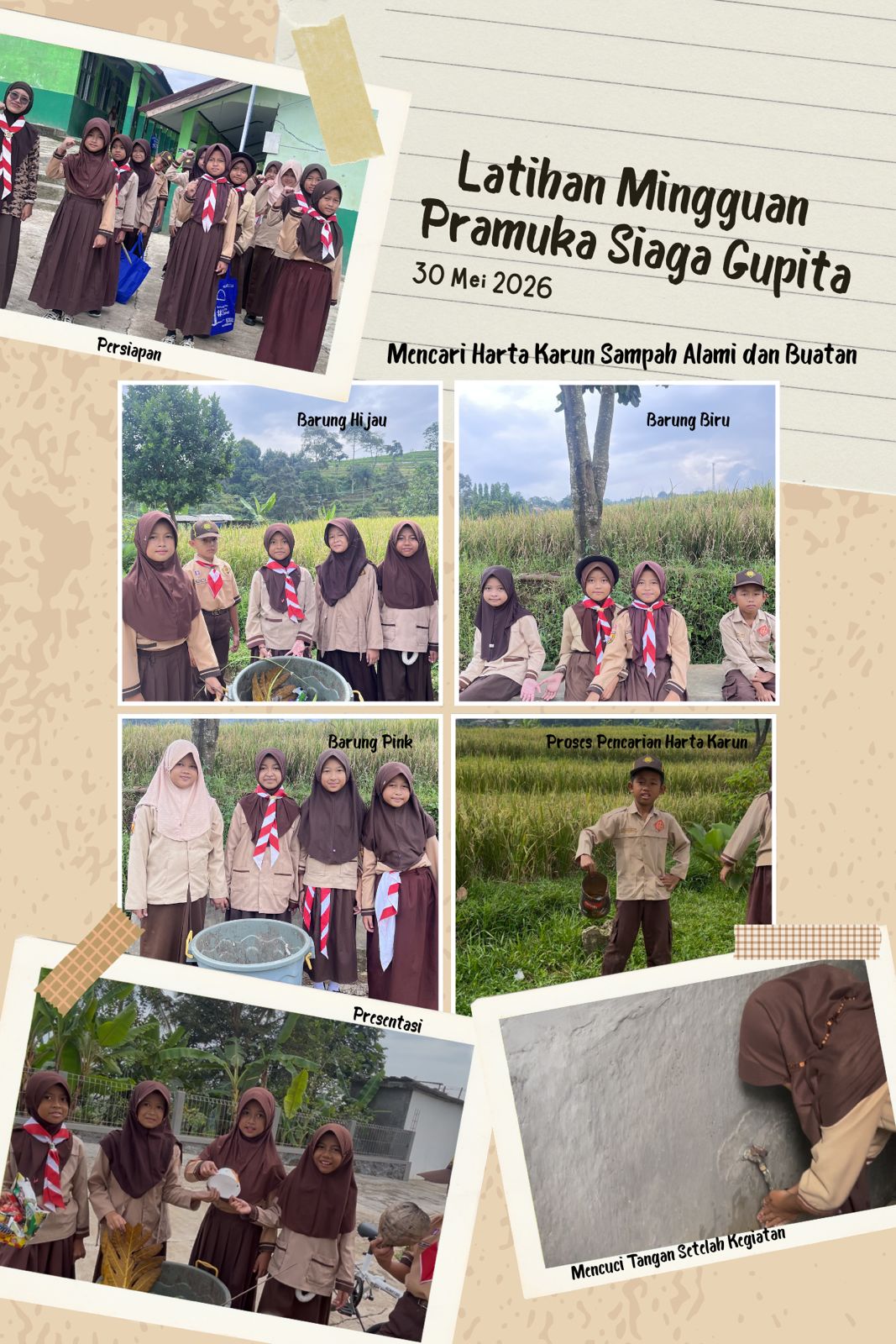 🌿⚜️ Belajar Peduli Lingkungan Sejak Dini! Pramuka Siaga SDN Gunung Picung 03 Gelar Kegiatan "Mencari Harta Karun Sampah Alami dan Buatan" 🔥