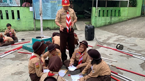 Materi Sandi Morse pada Latihan Gabungan Penggalang Kwartir Ranting Cileungsi