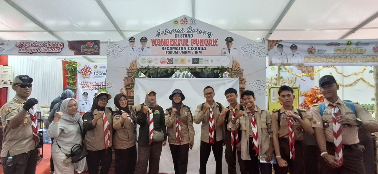Pramuka Kwarran Cisarua Hadiri CFD Pakansari, Sukseskan Kemeriahan Hari Jadi Bogor ke-544