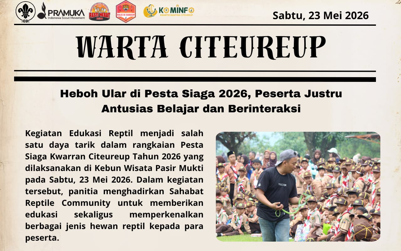 HEBOH ULAR DI PESTA SIAGA 2026 : PESERTA ANTUSIAS BELAJAR DAN BERINTERAKSI