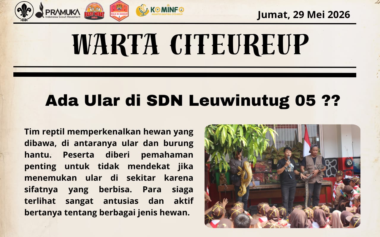 ADA ULAR DI SDN LEUWINUTUG 05?