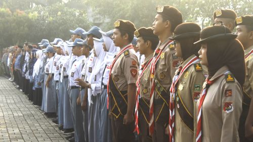Pramuka Cileungsi Ikuti Upacara Peringatan Hari Lahir Pancasila Tahun 2026 di Kantor Kecamatan