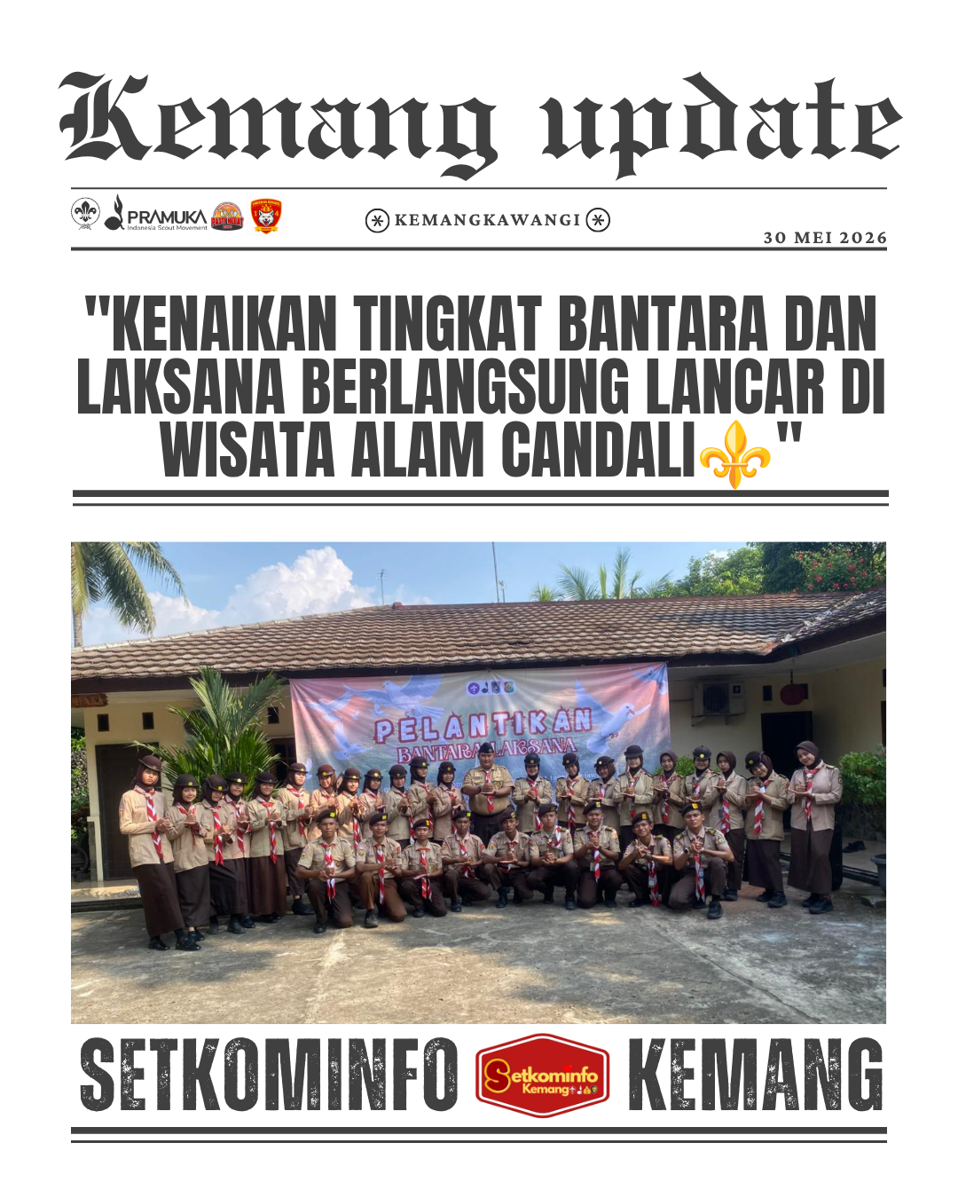 Kenaikan Tingkat Bantara dan Laksana Berlangsung Lancar di Wisata Alam Candali