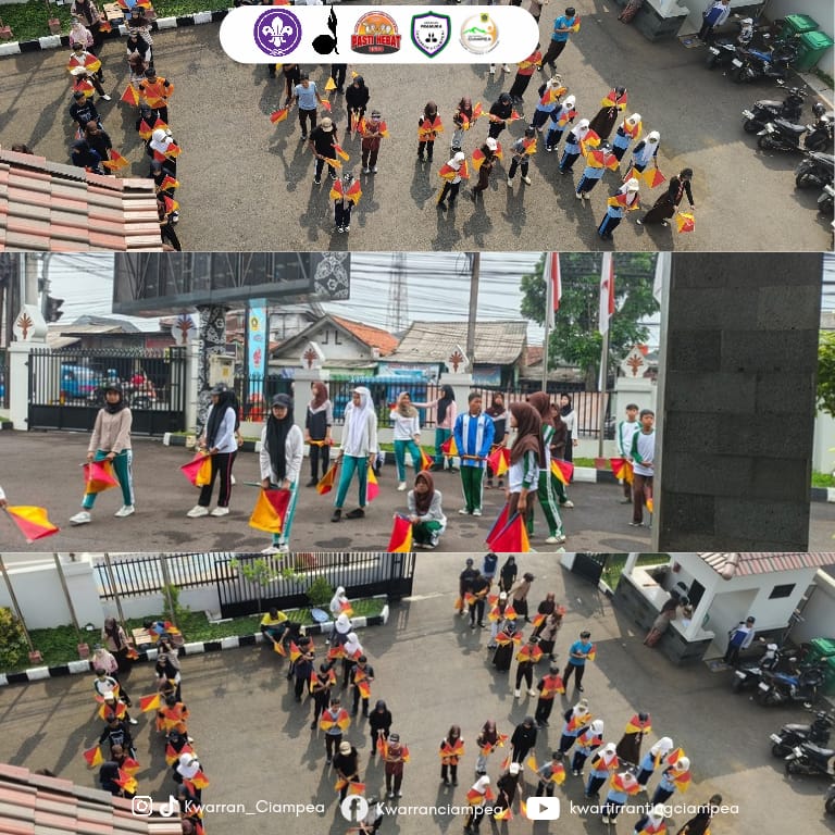Pukau HJB ke-544, Ratusan Pramuka Ciampea Gelar Latihan Gabungan Dance Semaphore Kolosal