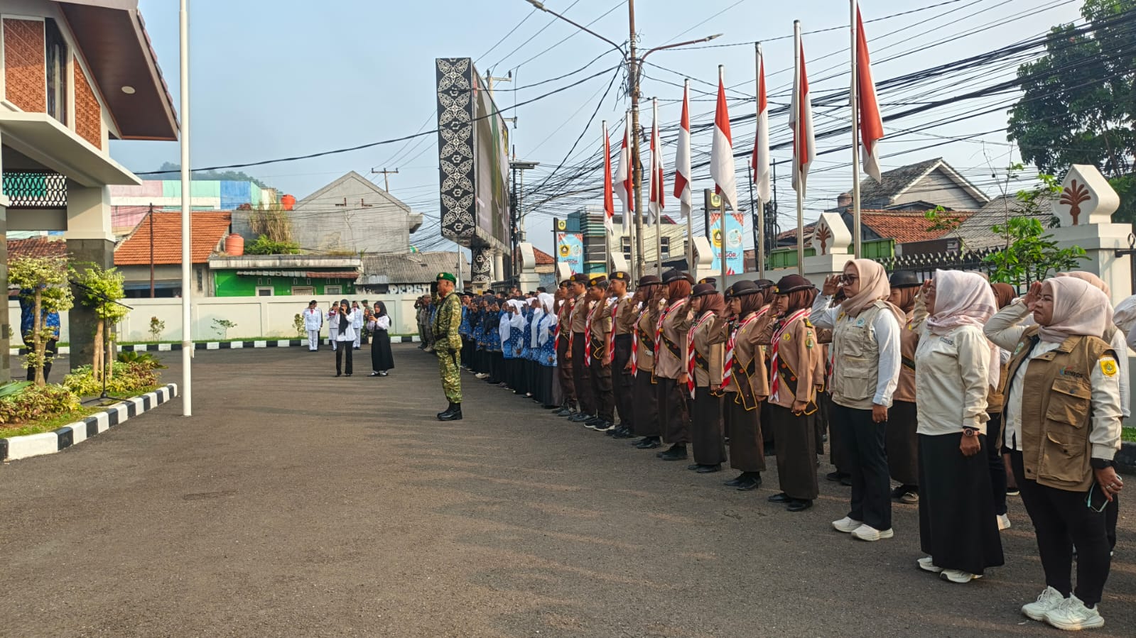 Tumbuhkan Jiwa Nasionalisme, Pramuka Kwarran Ciampea Ikuti Upacara Hari Lahir Pancasila 2026