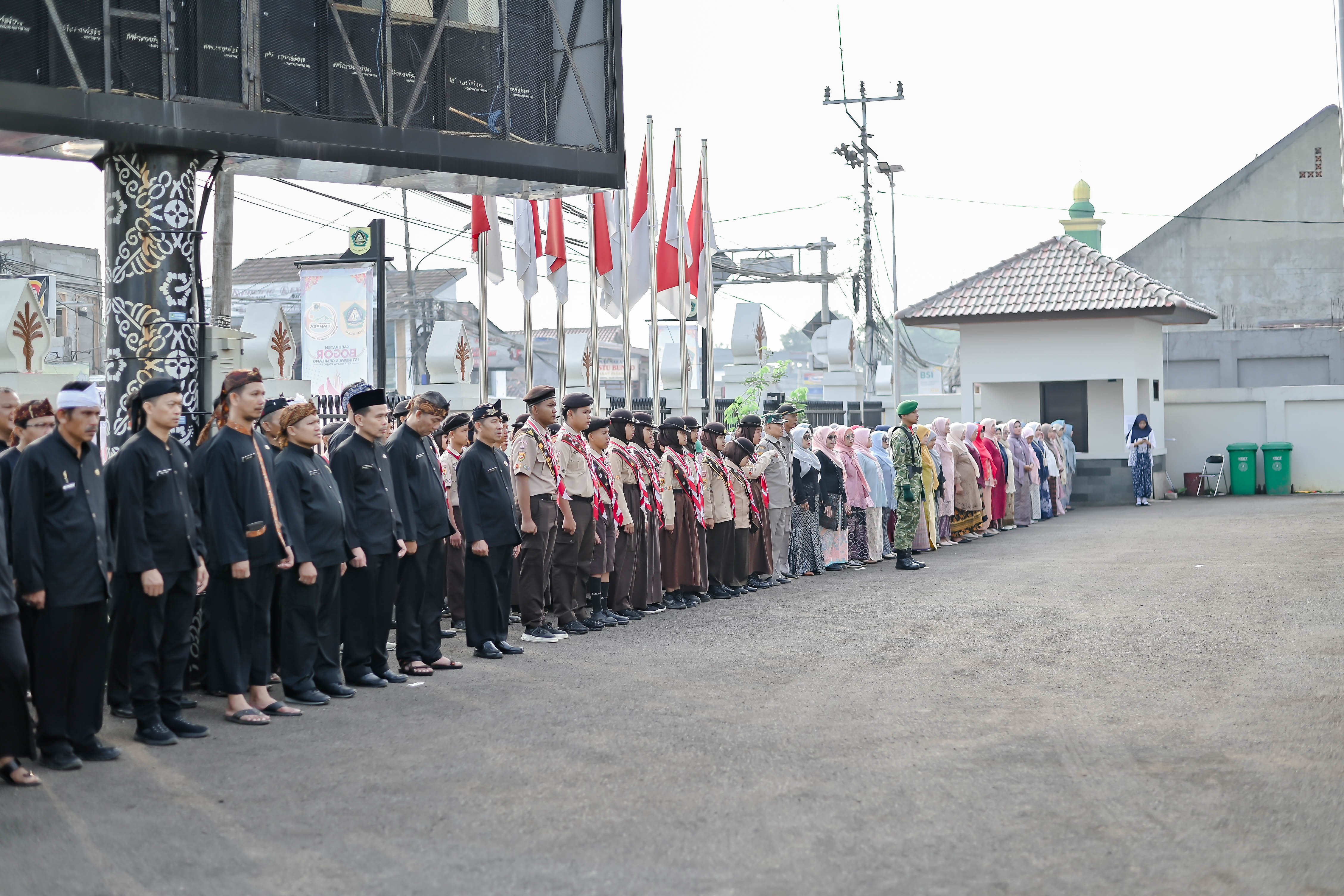 Gerakan Pramuka Ciampea Ikut Meriahkan Upacara Hari Jadi Bogor (HJB) ke-544 Tingkat Kecamatan