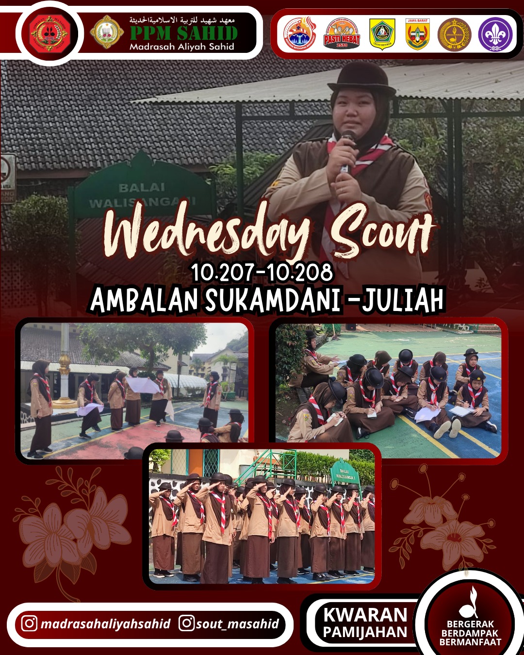 🩹⚜️ Siap Menolong Sesama! Pramuka MA Sahid Pelajari Mitela dan Bidai dalam Materi P3K 🔥