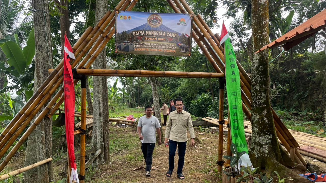 Di tinjau langsung oleh Ketua Gerakan Pramuka Kwartir Cabang Kabupaten Bogor ,Satya Manggala Camp: Menggagas Pusat Pendidikan, pelatihan, Pengembangan Gerakan  Pramuka Kwartir Ranting Cisarua