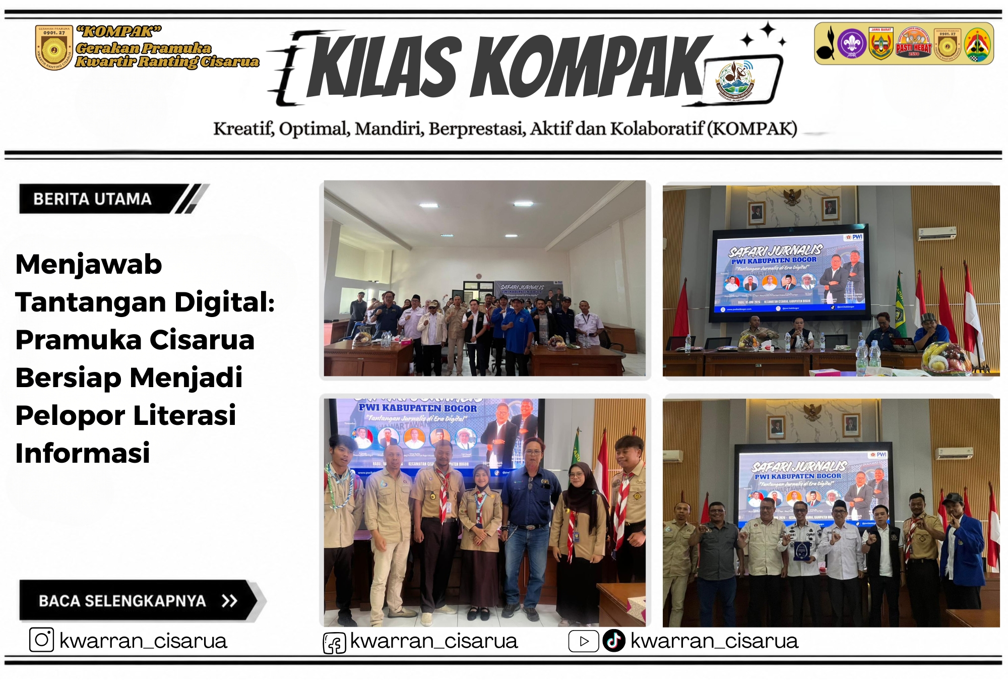 Menjawab Tantangan Digital: Pramuka Cisarua Bersiap Menjadi Pelopor Literasi Informasi