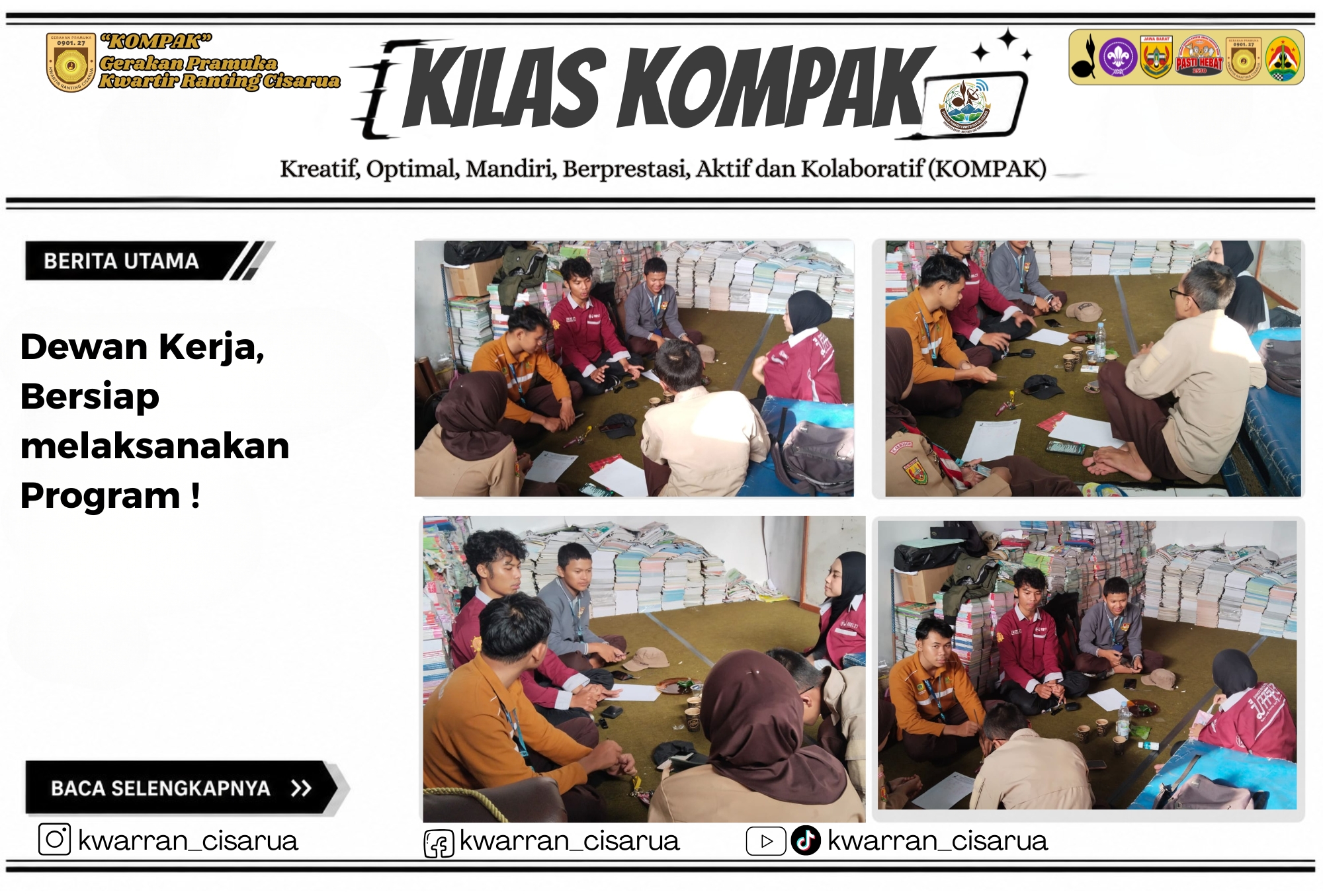 Dewan Kerja, Bersiap melaksanakan Program !