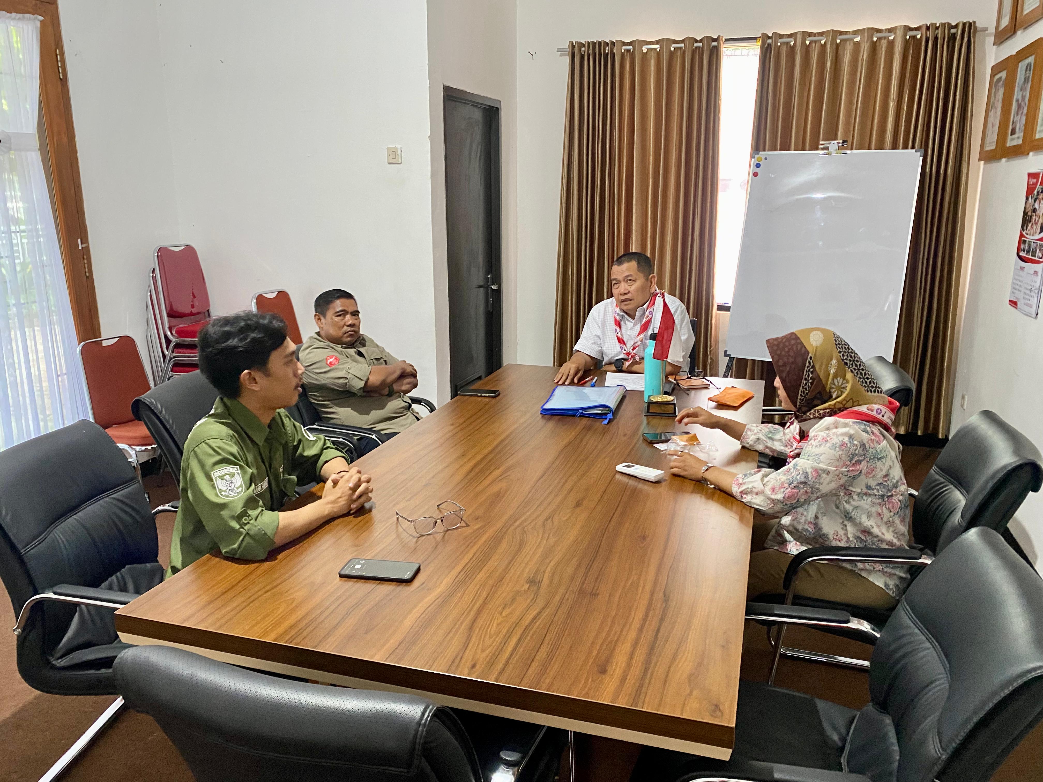 Kwarcab Kabupaten Bogor Terima Laporan Progres Sosialisasi PT RIN di Sejumlah Kwartir Ranting