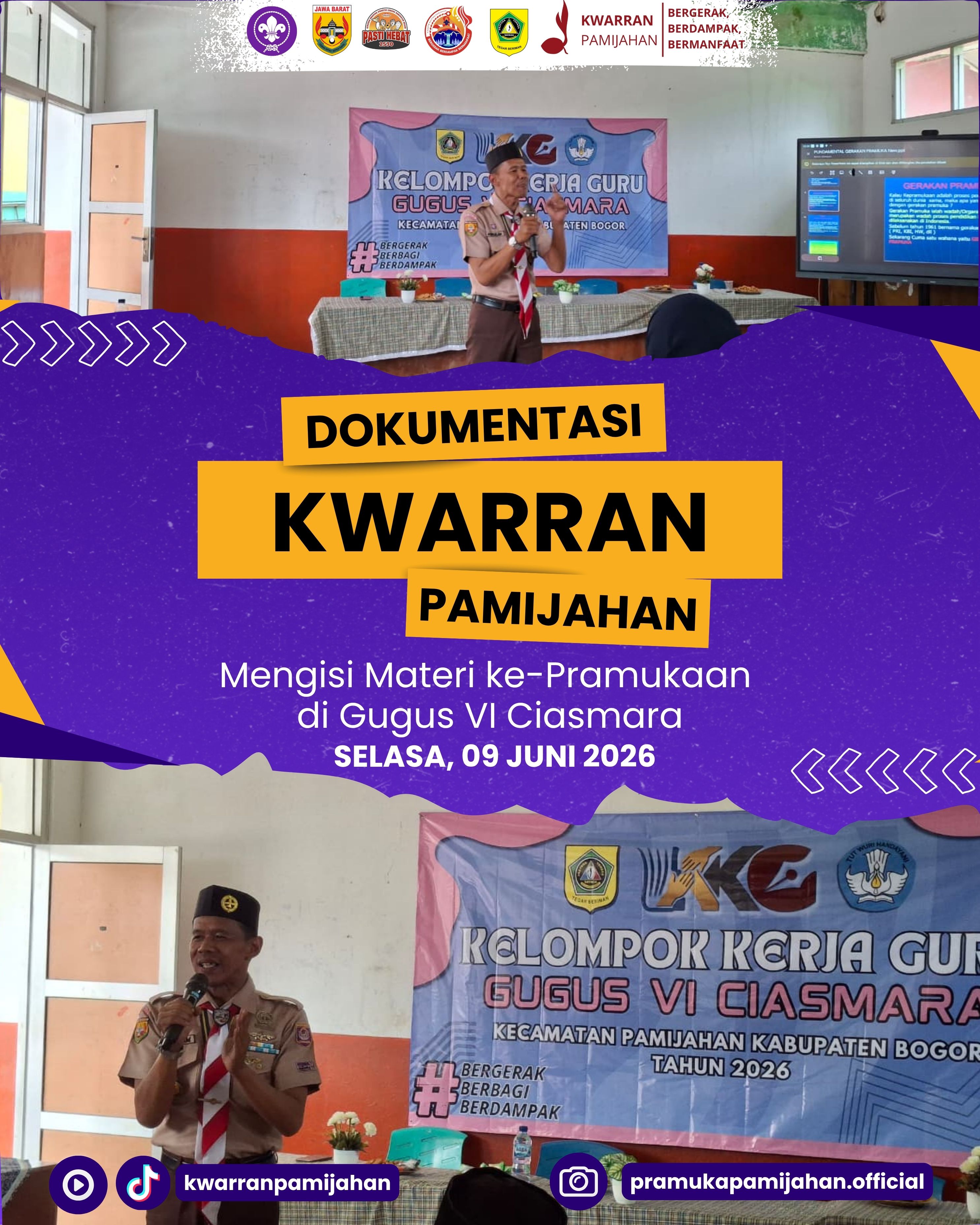 ⚜️📚 Persiapkan MPLS yang Bermakna! Kwarran Pamijahan Berikan Materi Kepramukaan kepada Guru Kelas I Gugus VI Ciasmara 🔥