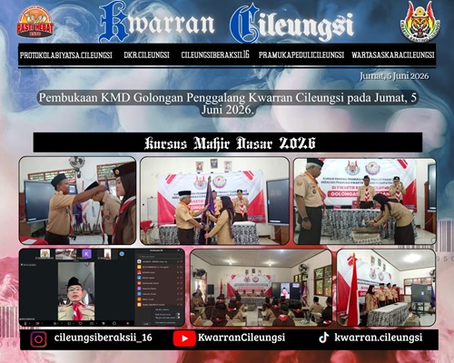 Kwarran Cileungsi Adakan KMD Hybrid Pertama Di Kwarcab Bogor