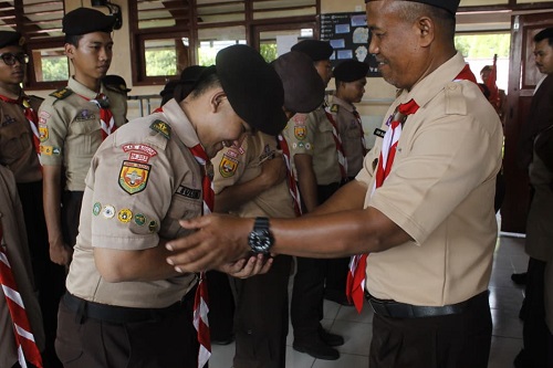Regenerasi Kepengurusan, Pramuka SMK Bina Teknika Hadiri Pelantikan PAW DKR Cileungsi