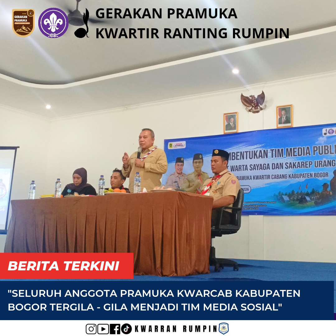 Langkah Baru Unit Warta Sayaga dan Sakarep Urang Kwarcab Kab. Bogor Bentuk Tim Media Publik untuk Perkuat Informasi Kepramukaan